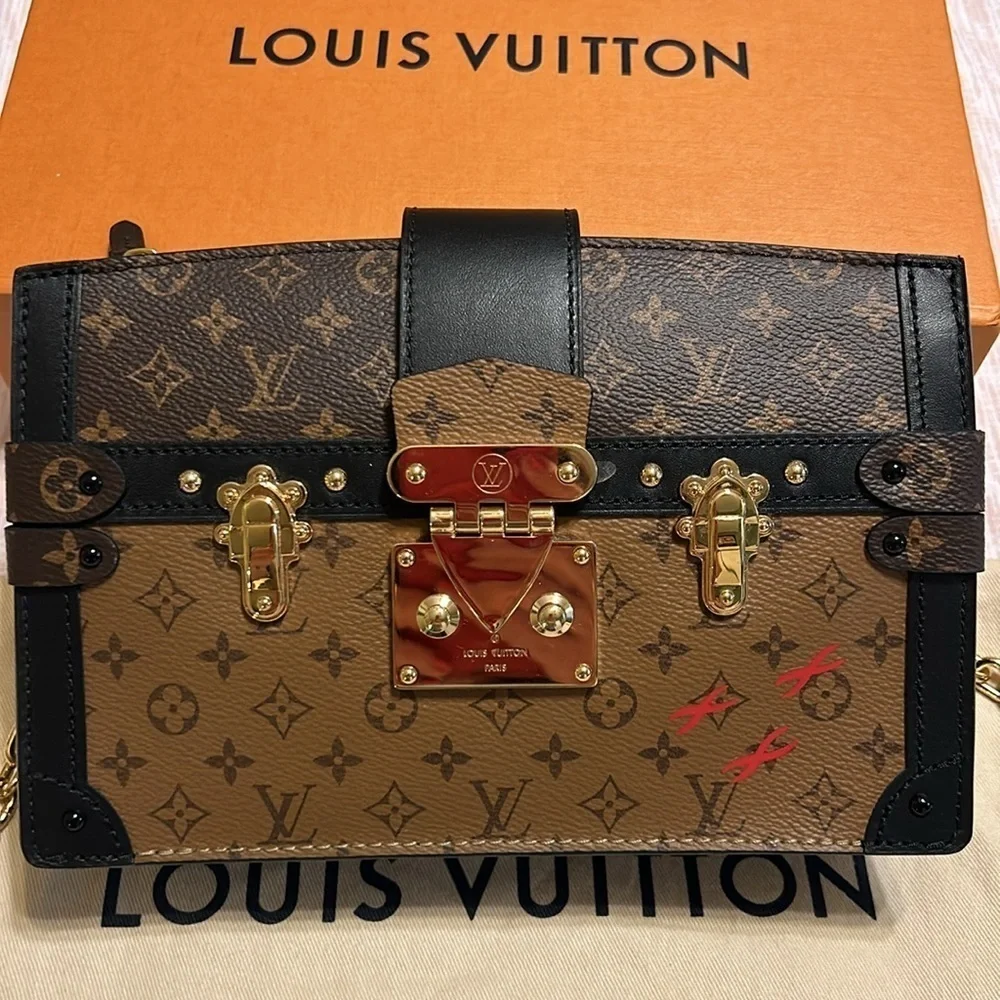 Louis Vuitton Trunk Clutch Reverse Monogram. New
